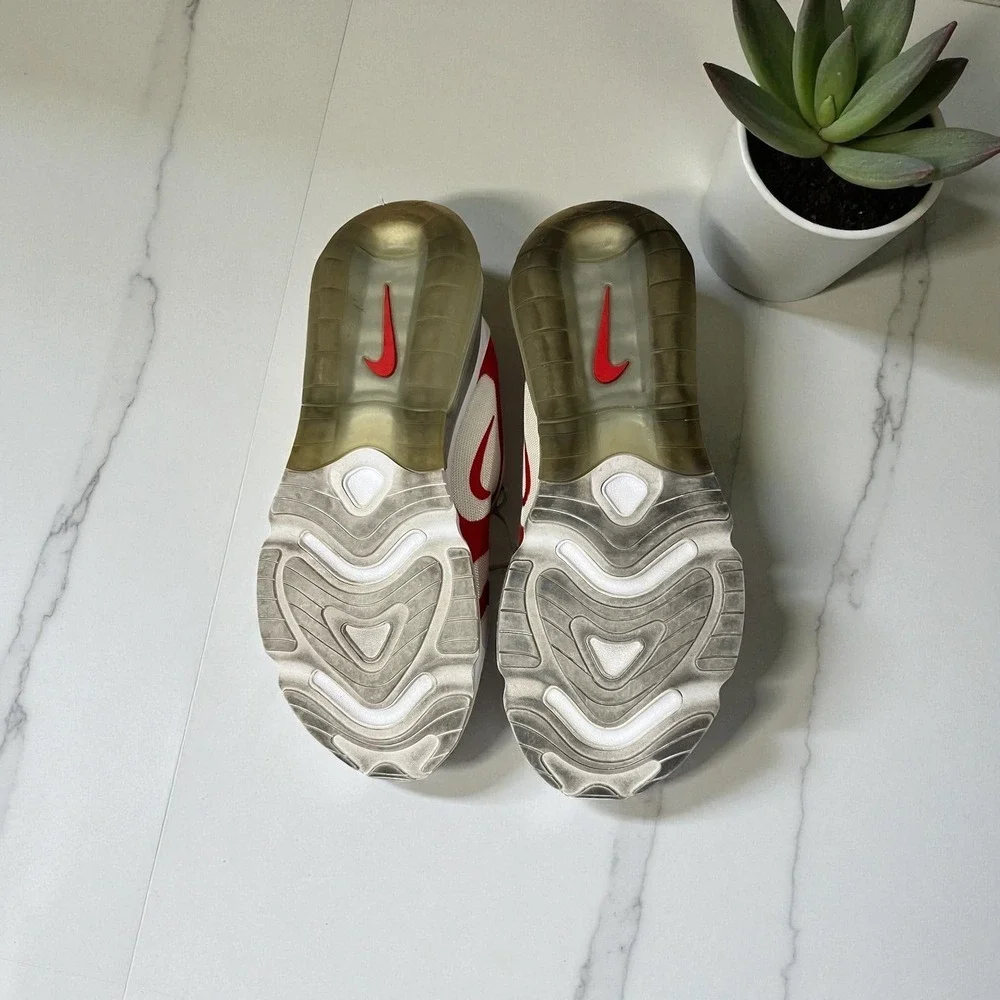 Nike‎ Air Max 200 AQ2568-100 White Red Men's Athletic Shoes Size 13